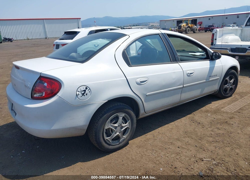 2000 DODGE NEON HIGHLINE VIN: 1B3ES46C8YD552554