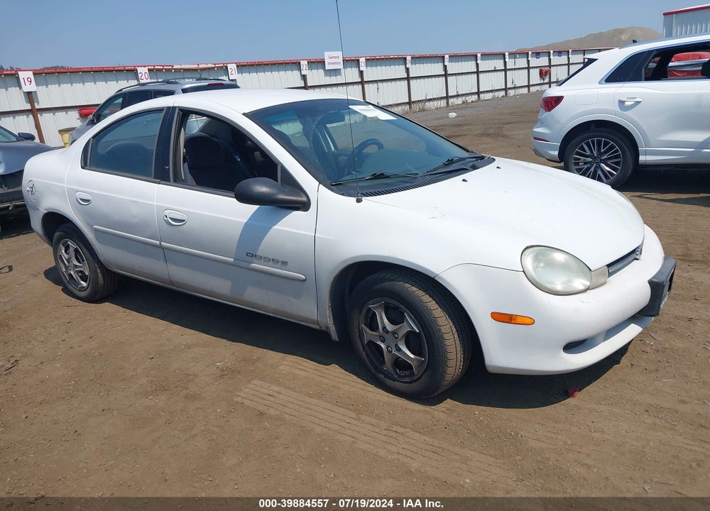 2000 DODGE NEON HIGHLINE VIN: 1B3ES46C8YD552554