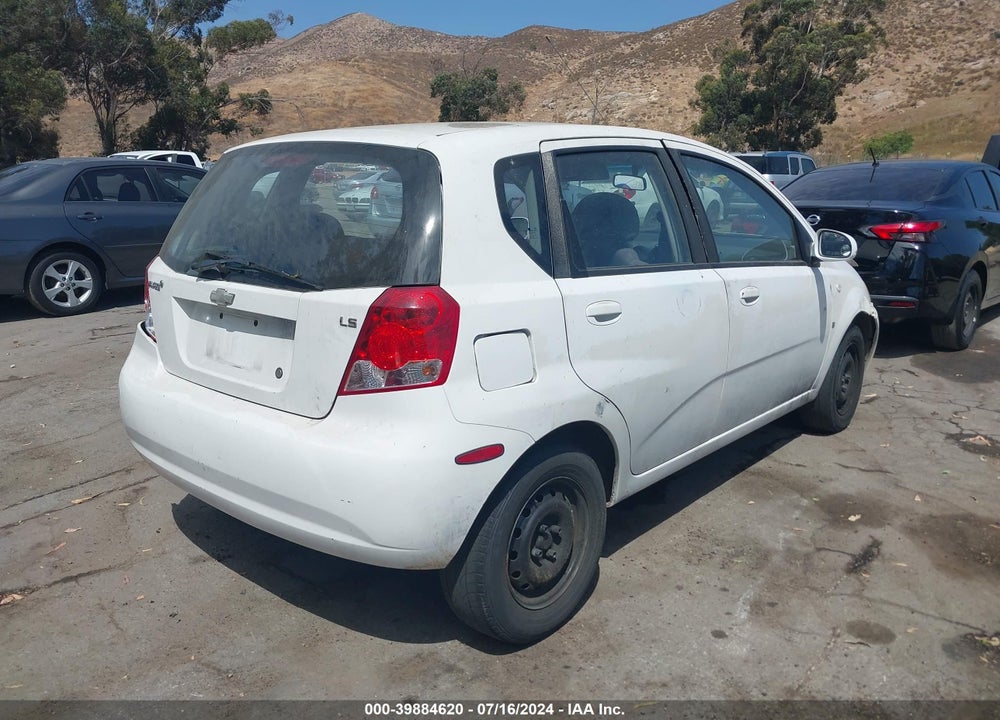 2008 CHEVROLET AVEO 5 LS VIN: KL1TD66618B220710