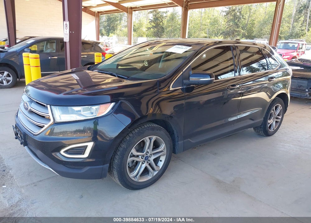 2016 FORD EDGE TITANIUM VIN: 2FMPK4K86GBB21297