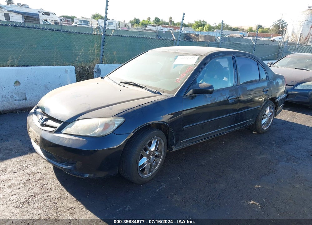 2005 HONDA CIVIC VP VIN: 2HGES16305H512062