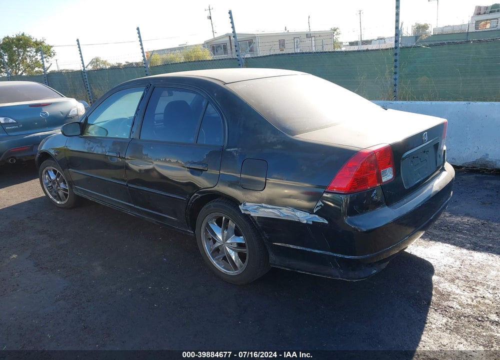 2005 HONDA CIVIC VP VIN: 2HGES16305H512062