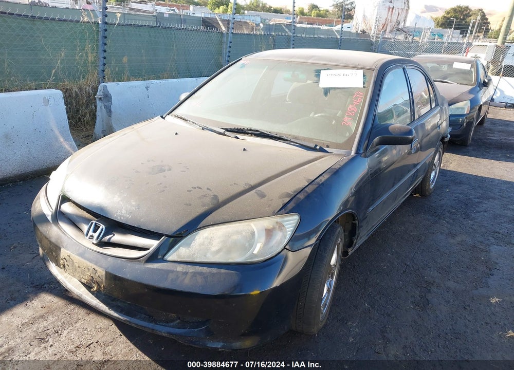 2005 HONDA CIVIC VP VIN: 2HGES16305H512062