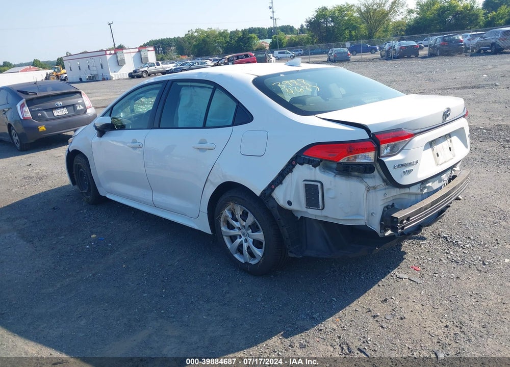 2020 TOYOTA COROLLA LE VIN: JTDEPRAEXLJ087646