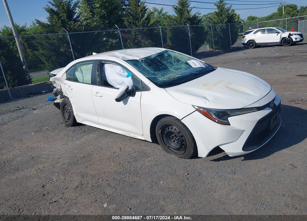 2020 TOYOTA COROLLA LE VIN: JTDEPRAEXLJ087646