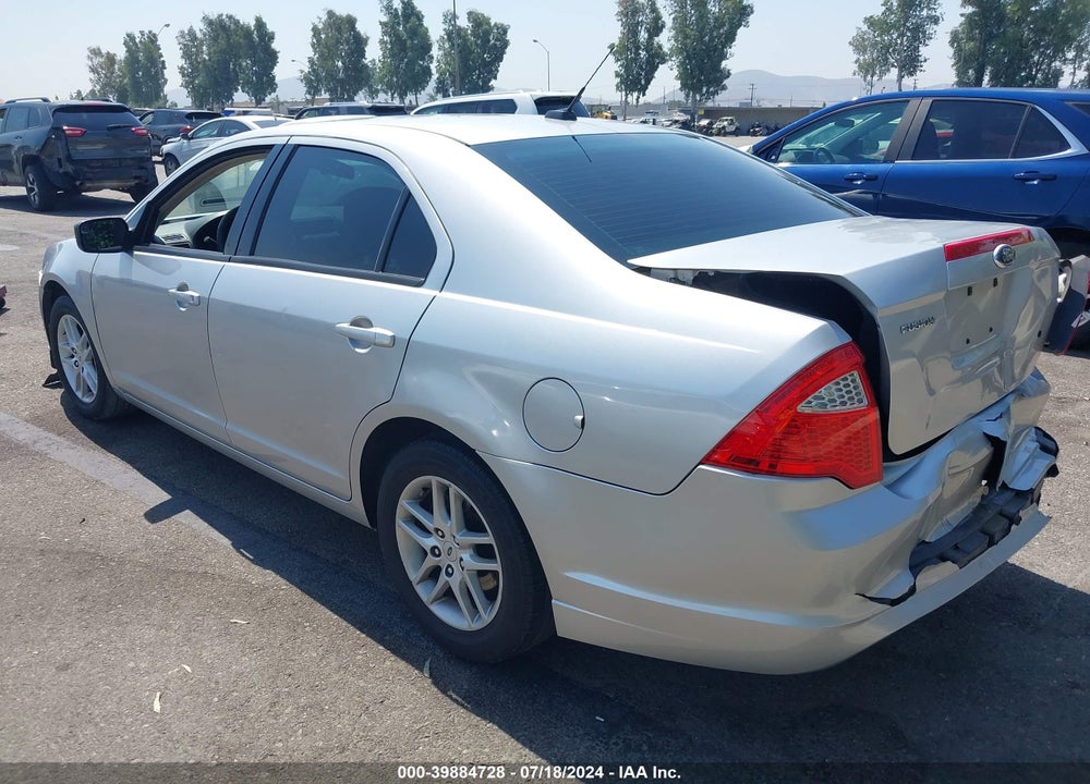 2012 FORD FUSION S VIN: 3FAHP0GA7CR212188
