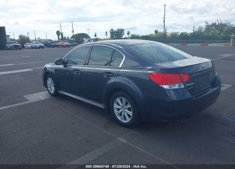2011 SUBARU LEGACY 2.5I PREMIUM VIN: 4S3BMCB62B3215378
