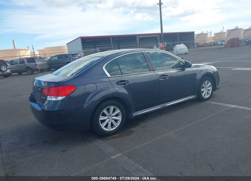 2011 SUBARU LEGACY 2.5I PREMIUM VIN: 4S3BMCB62B3215378