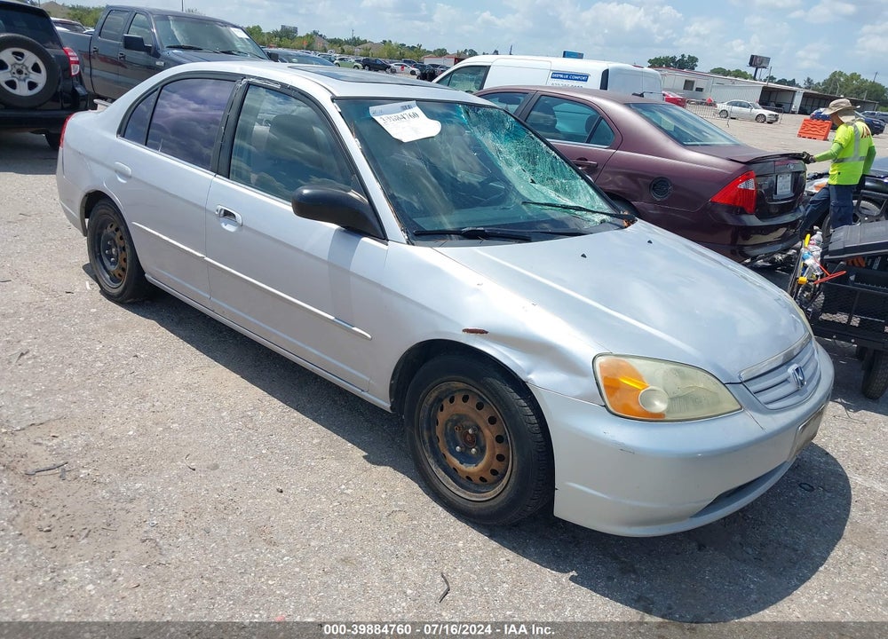 2002 HONDA CIVIC EX VIN: 1HGES26752L081080