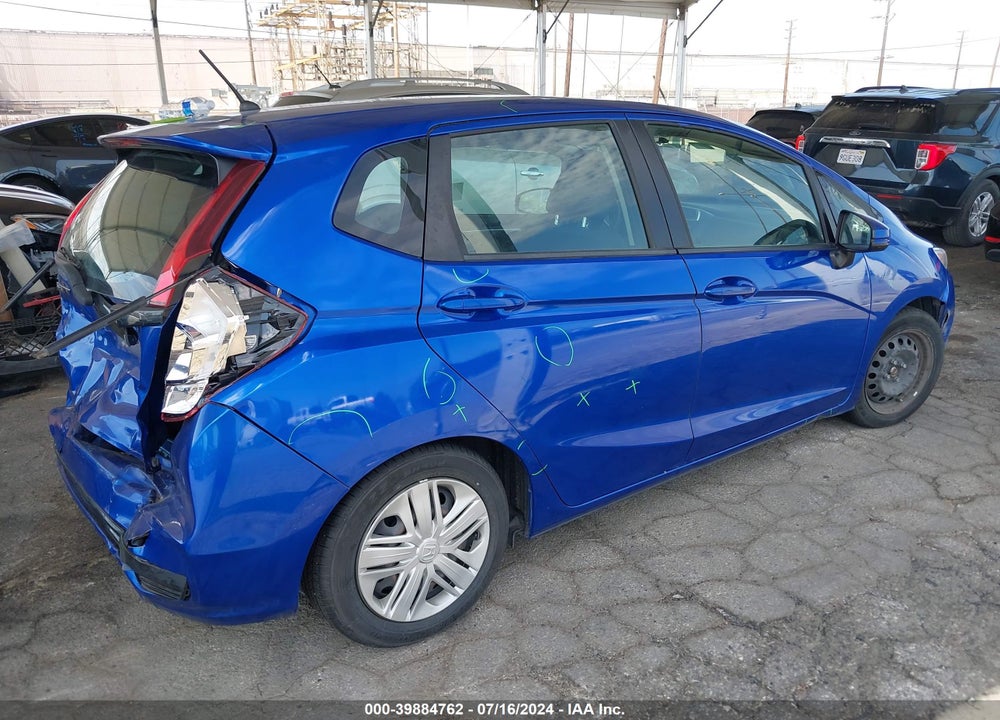 2019 HONDA FIT LX VIN: 3HGGK5H42KM751020