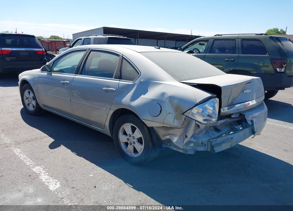 2008 CHEVROLET IMPALA LT VIN: 2G1WT58K589117992