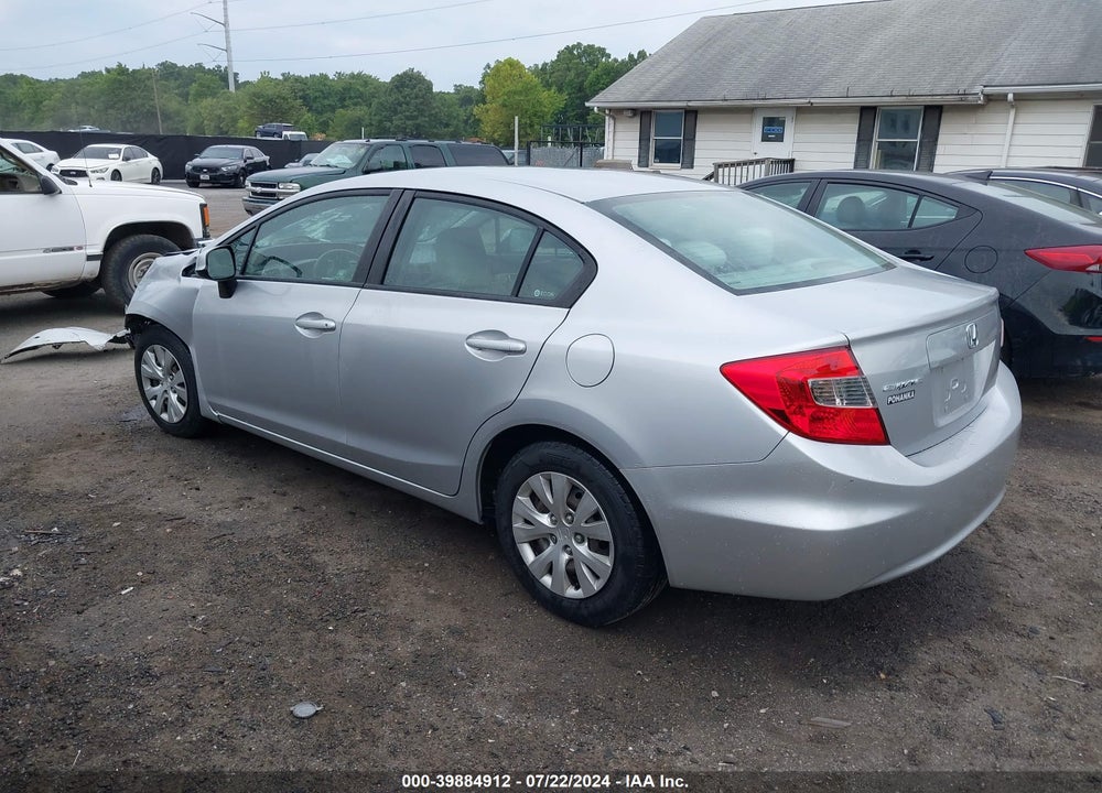 2012 HONDA CIVIC LX VIN: 19XFB2F56CE373185