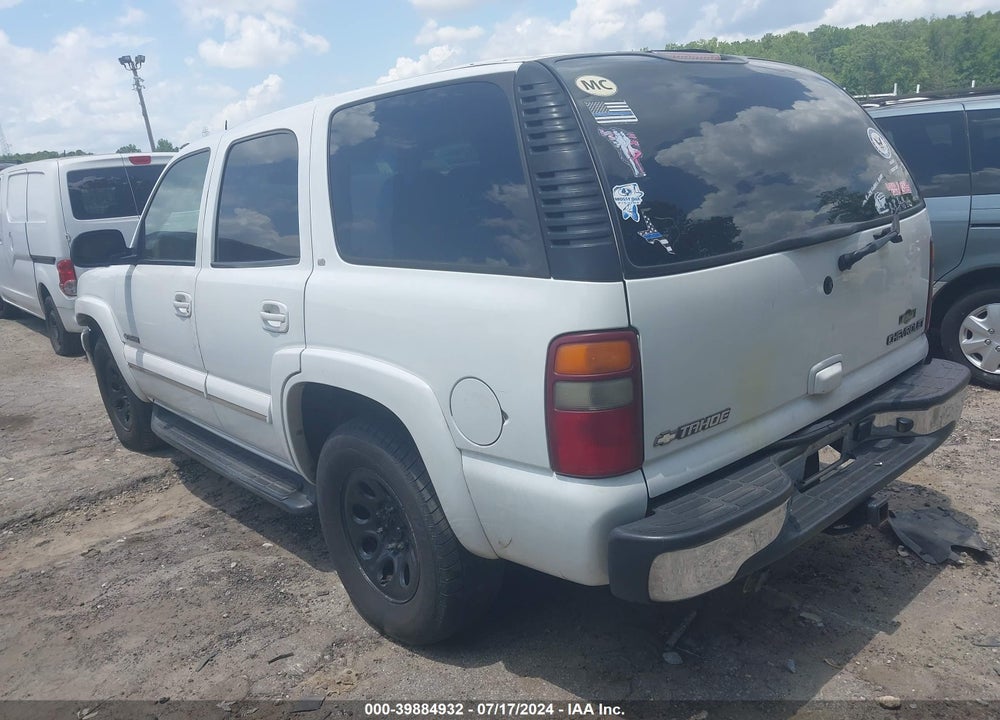 2002 CHEVROLET TAHOE LT VIN: 1GNEC13ZX2J337213