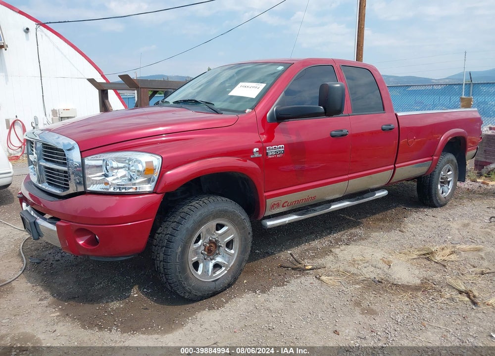 2008 DODGE RAM 3500 LARAMIE VIN: 3D7MX38AX8G152912