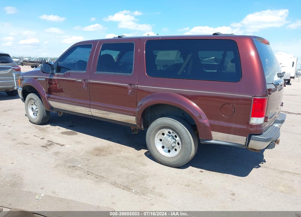 2000 FORD EXCURSION XLT VIN: 1FMNU41S5YEC00769