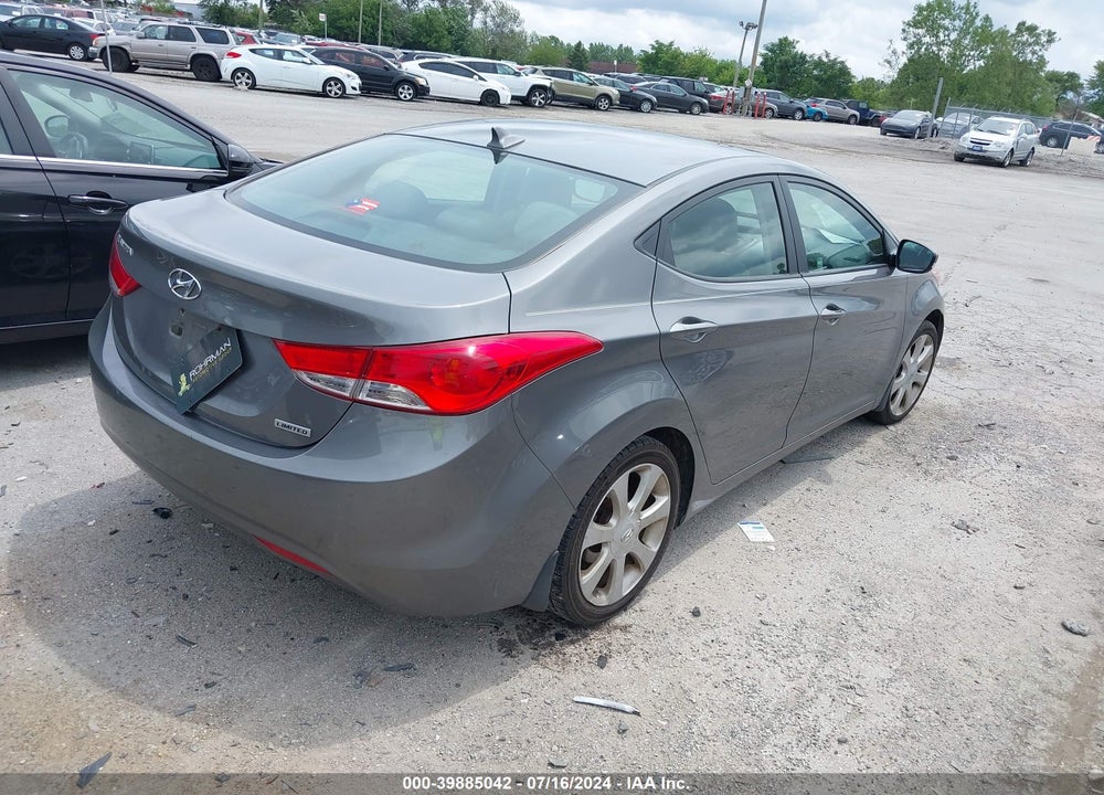 2013 HYUNDAI ELANTRA LIMITED VIN: 5NPDH4AEXDH163937