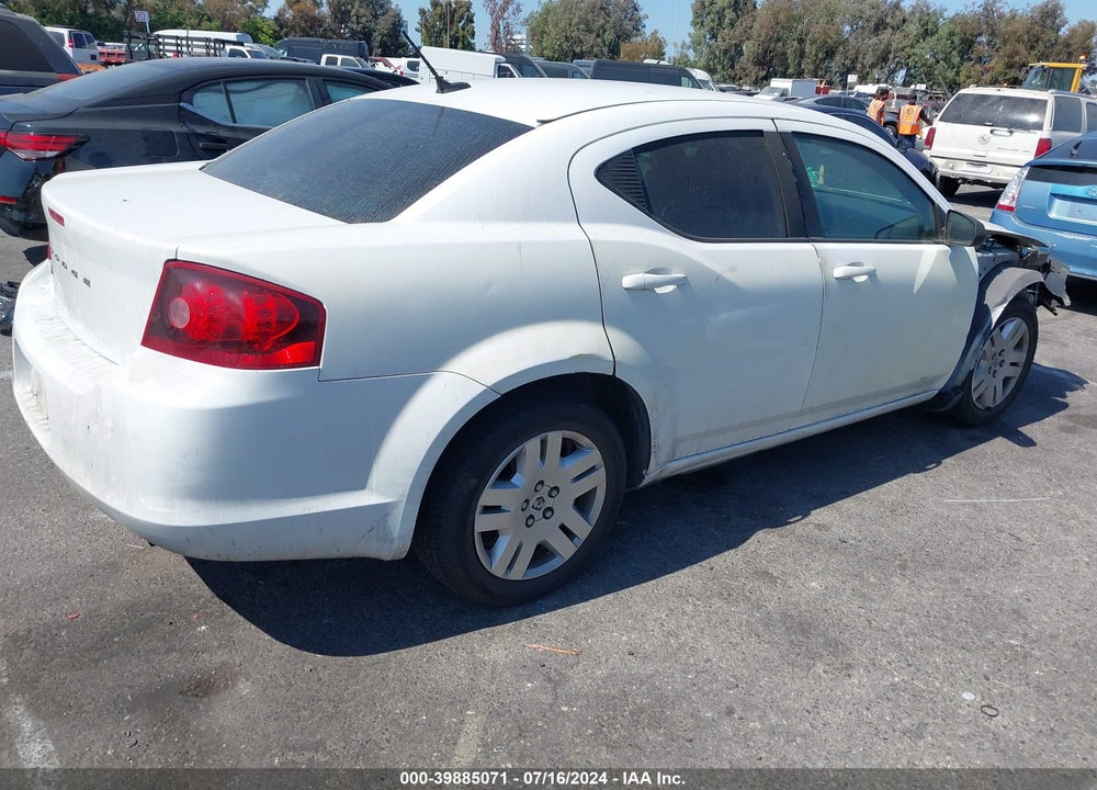 2014 DODGE AVENGER SE VIN: 1C3CDZAB6EN169962
