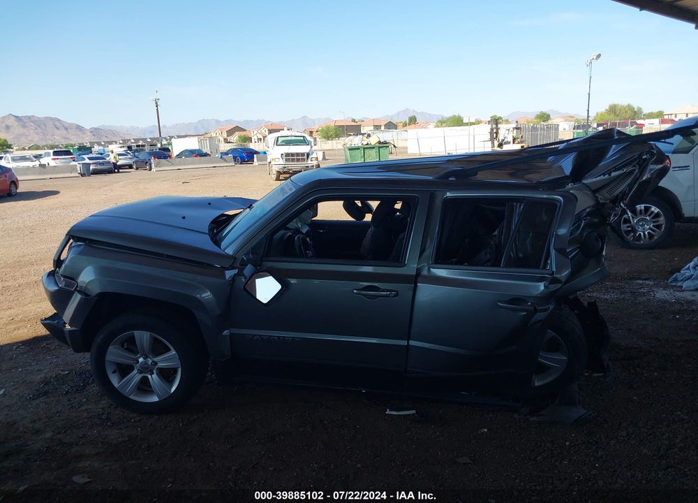 2014 JEEP PATRIOT LATITUDE VIN: 1C4NJPFB3ED529964