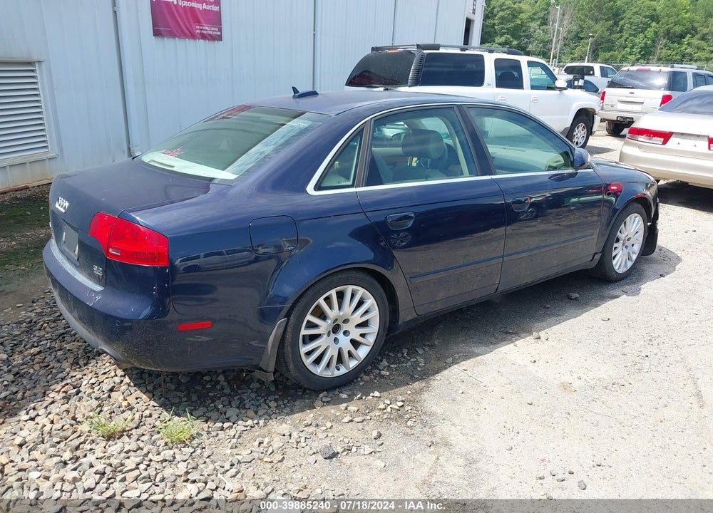 2006 AUDI A4 3.2 VIN: WAUDH98E36A173025