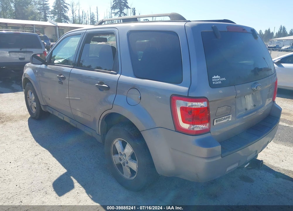 2008 FORD ESCAPE XLT VIN: 1FMCU03138KD50241