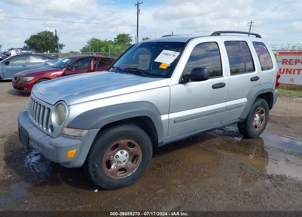 2005 JEEP LIBERTY SPORT VIN: 1J4GK48K65W537430