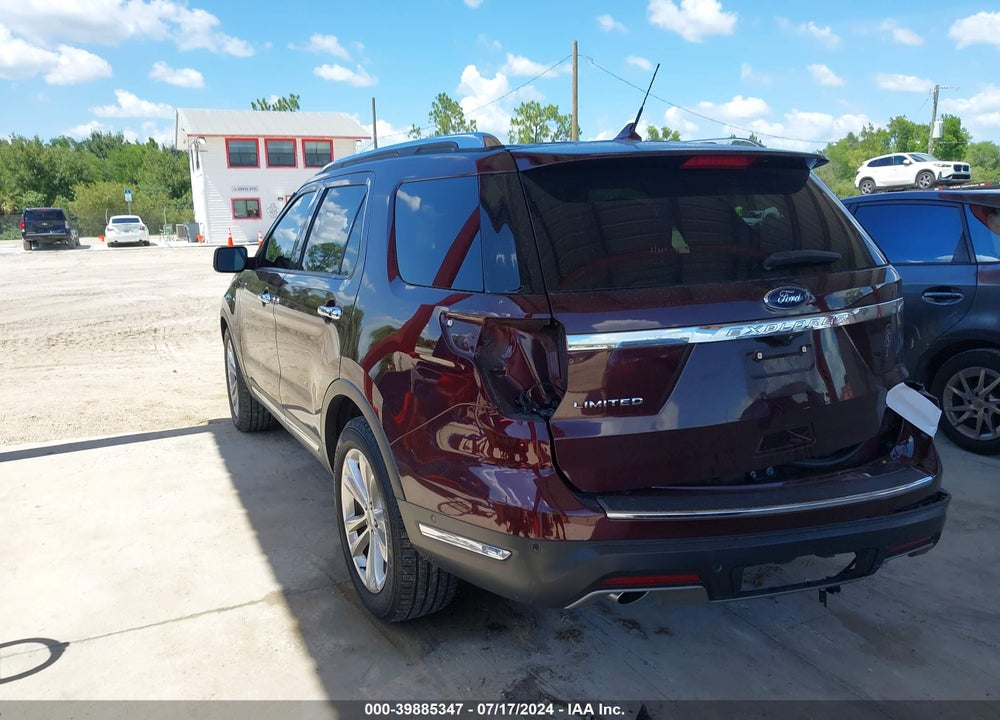 2019 FORD EXPLORER LIMITED VIN: 1FM5K7F84KGA69253