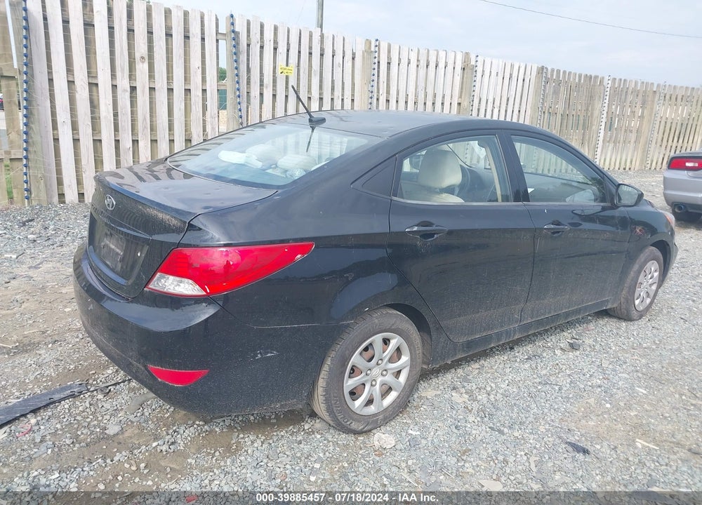 2012 HYUNDAI ACCENT GLS VIN: KMHCT4AE6CU167199