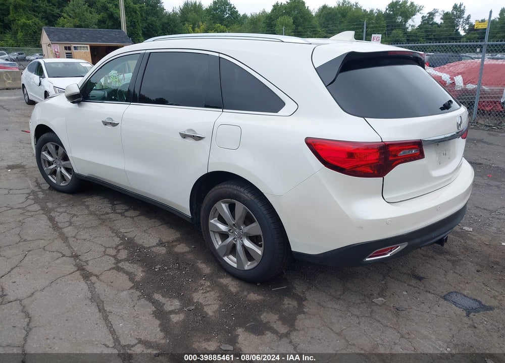 2014 ACURA MDX ADVANCE PKG W/ENTERTAINMENT PKG VIN: 5FRYD4H86EB028417