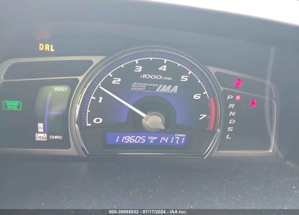 2009 HONDA CIVIC HYBRID VIN: JHMFA36289S012270