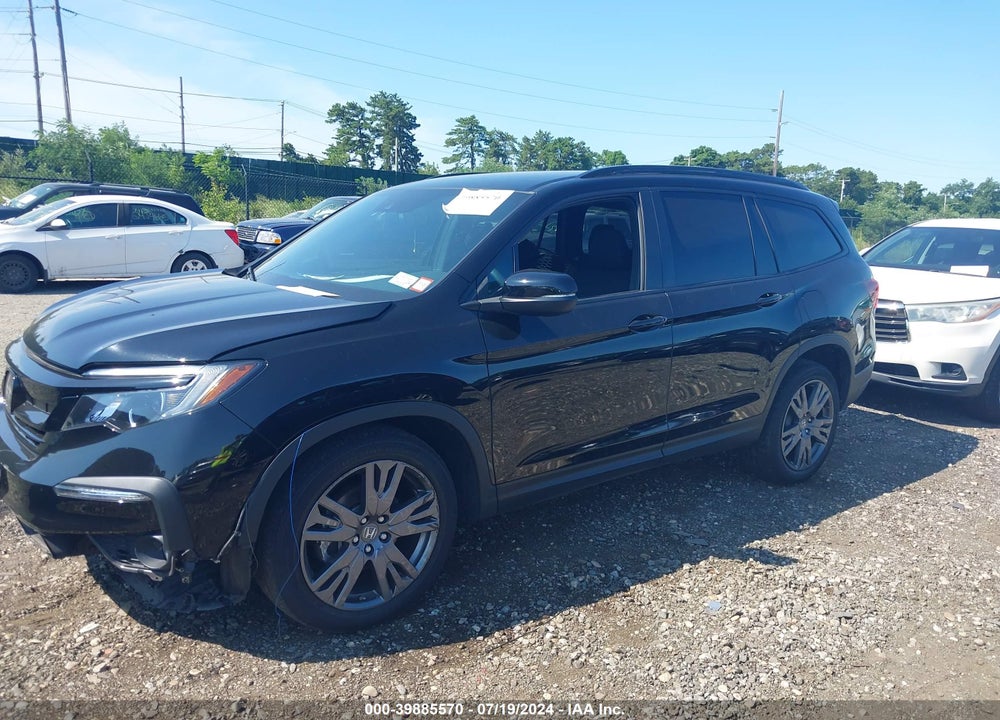 2022 HONDA PILOT AWD SPORT VIN: 5FNYF6H32NB092966