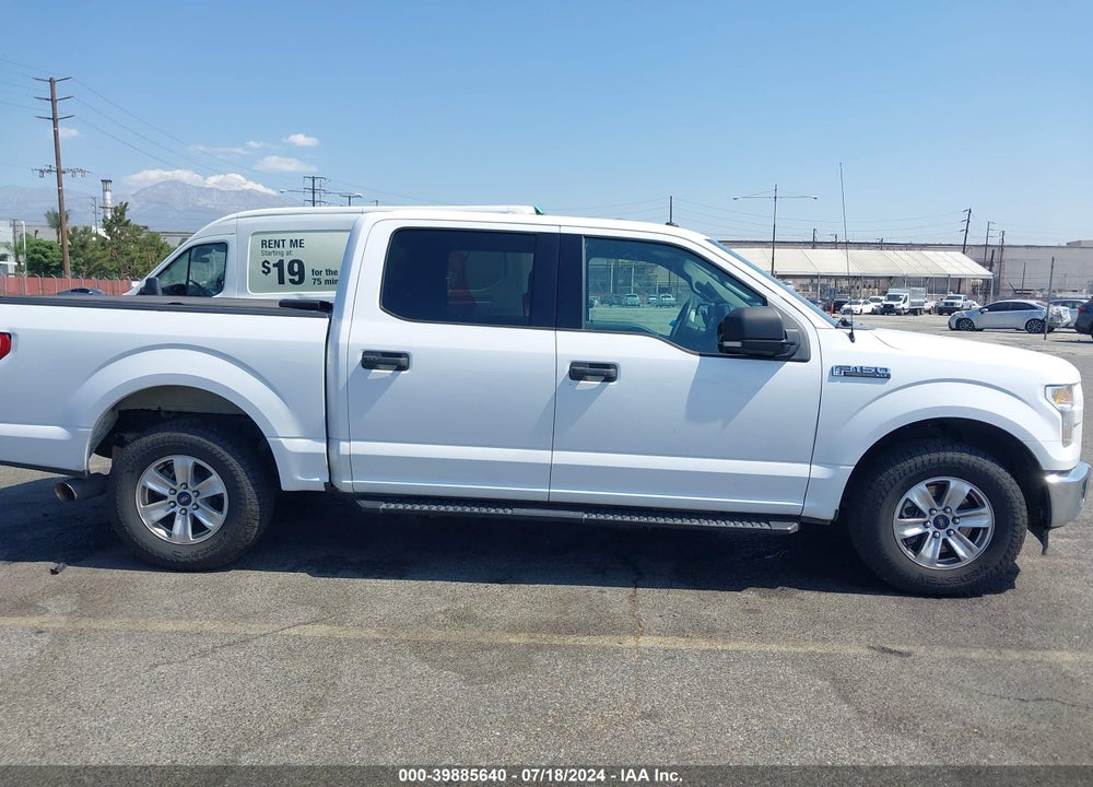 2017 FORD F-150 XLT VIN: 1FTEW1CF6HKD12382