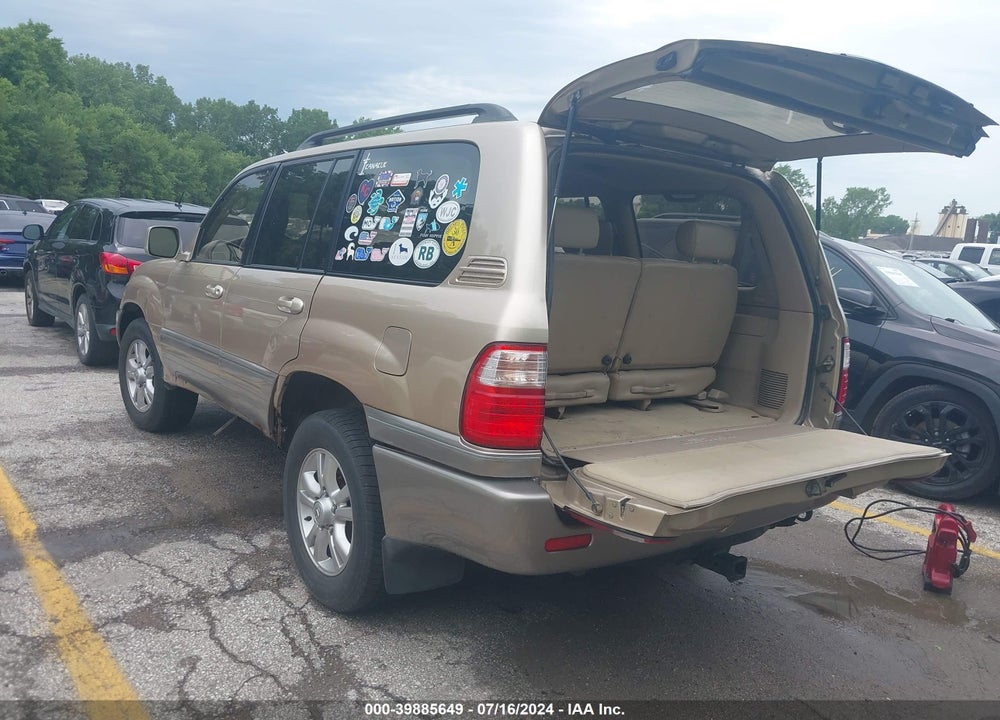 1999 LEXUS LX 470 VIN: JT6HT00W6X0027820