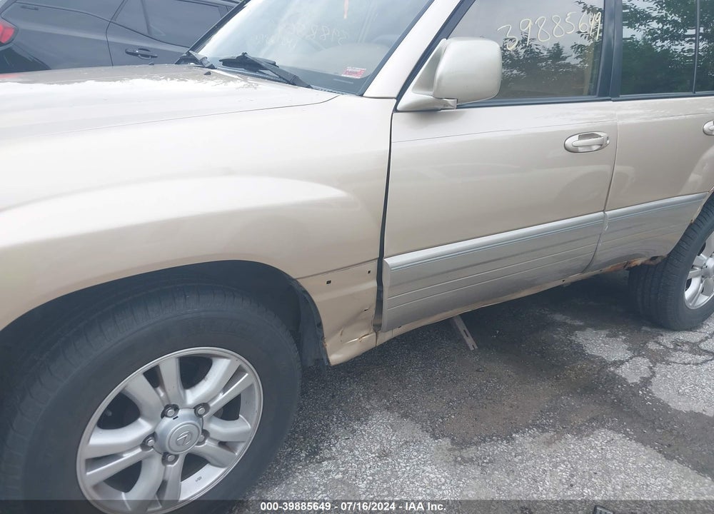 1999 LEXUS LX 470 VIN: JT6HT00W6X0027820