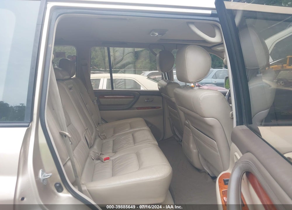 1999 LEXUS LX 470 VIN: JT6HT00W6X0027820