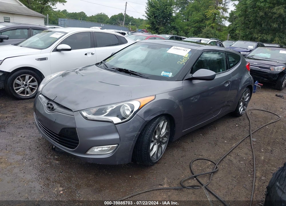 2012 HYUNDAI VELOSTER BASE W/BLACK VIN: KMHTC6AD0CU073208