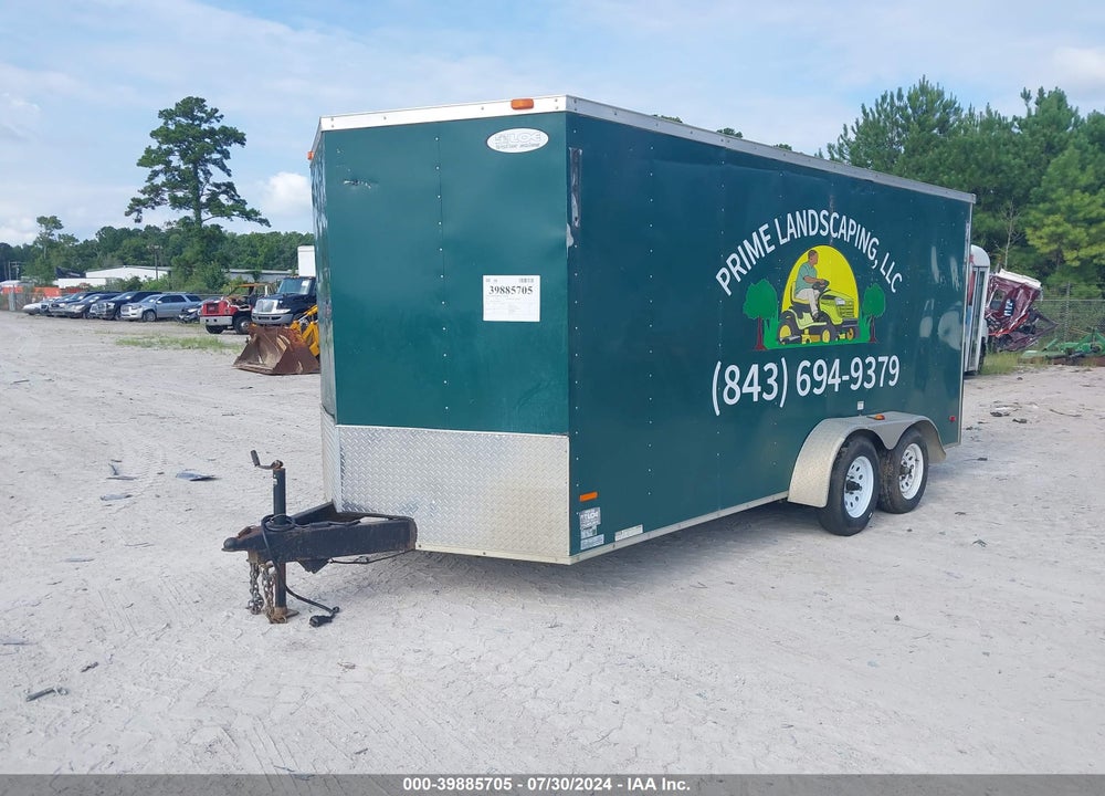 2015 RC RWT ENCLOSED TRAILER VIN: 56VBE1629FM620370