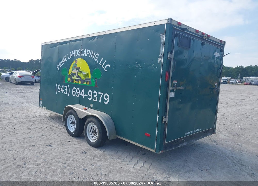2015 RC RWT ENCLOSED TRAILER VIN: 56VBE1629FM620370