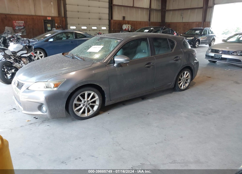 2012 LEXUS CT 200H PREMIUM VIN: JTHKD5BH5C2107341
