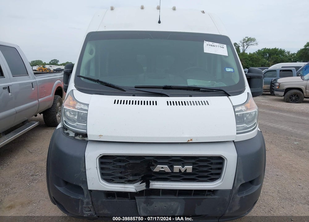 2021 RAM PROMASTER 2500 HIGH ROOF 159 WB VIN: 3C6LRVDG4ME508144