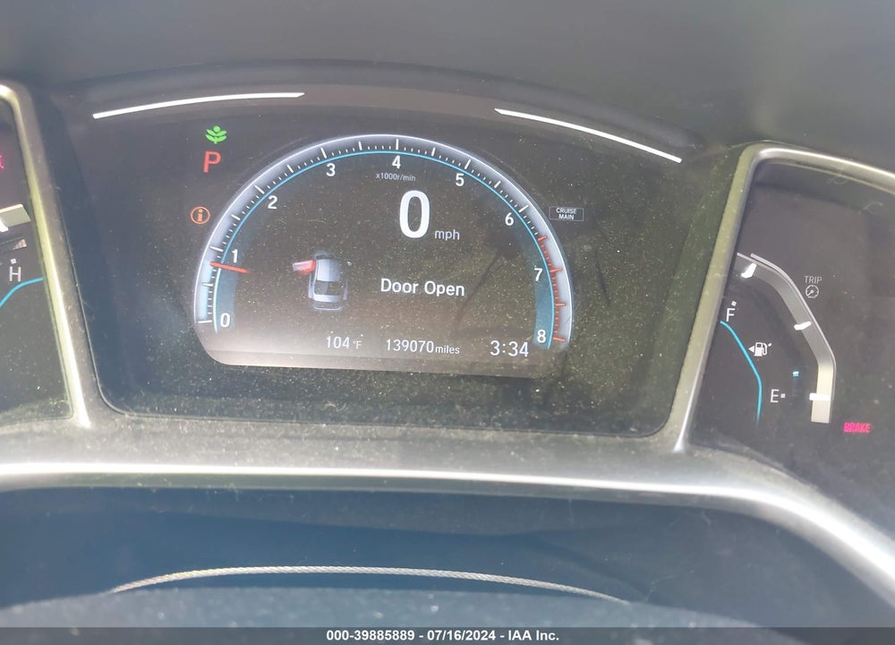 2018 HONDA CIVIC EX-L VIN: JHMFC1F7XJX031274