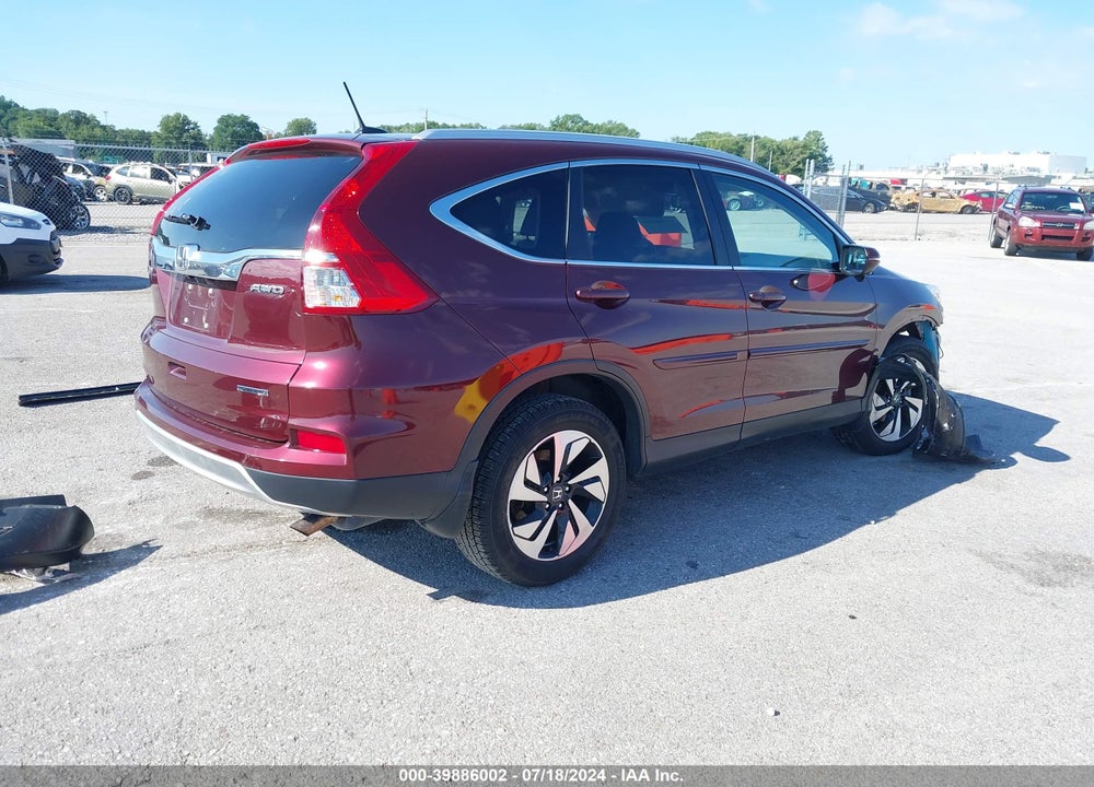 2016 HONDA CR-V TOURING VIN: 5J6RM4H97GL092684