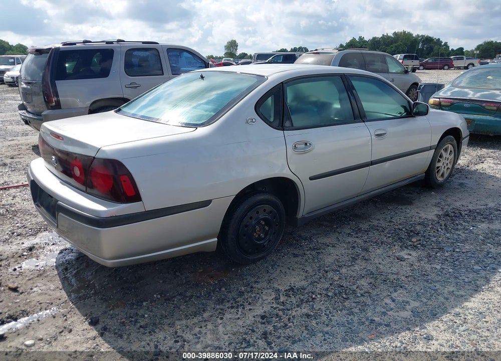 2003 CHEVROLET IMPALA VIN: 2G1WF52E939144177