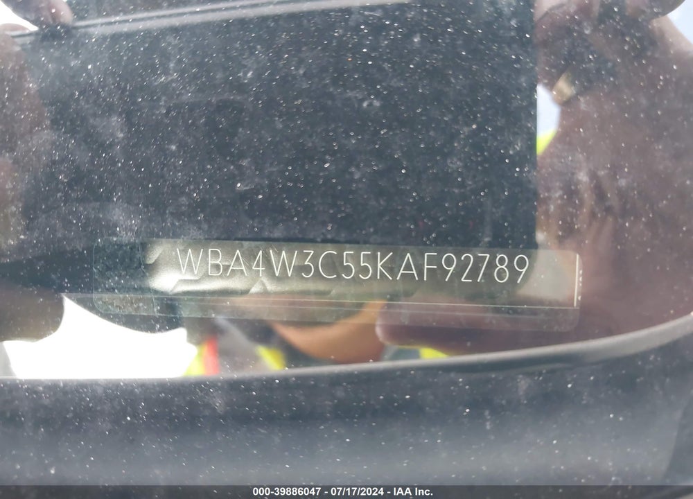 2019 BMW 430I VIN: WBA4W3C55KAF92789