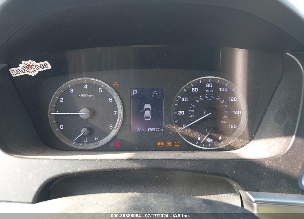 2015 HYUNDAI SONATA SE VIN: 5NPE24AF9FH216175