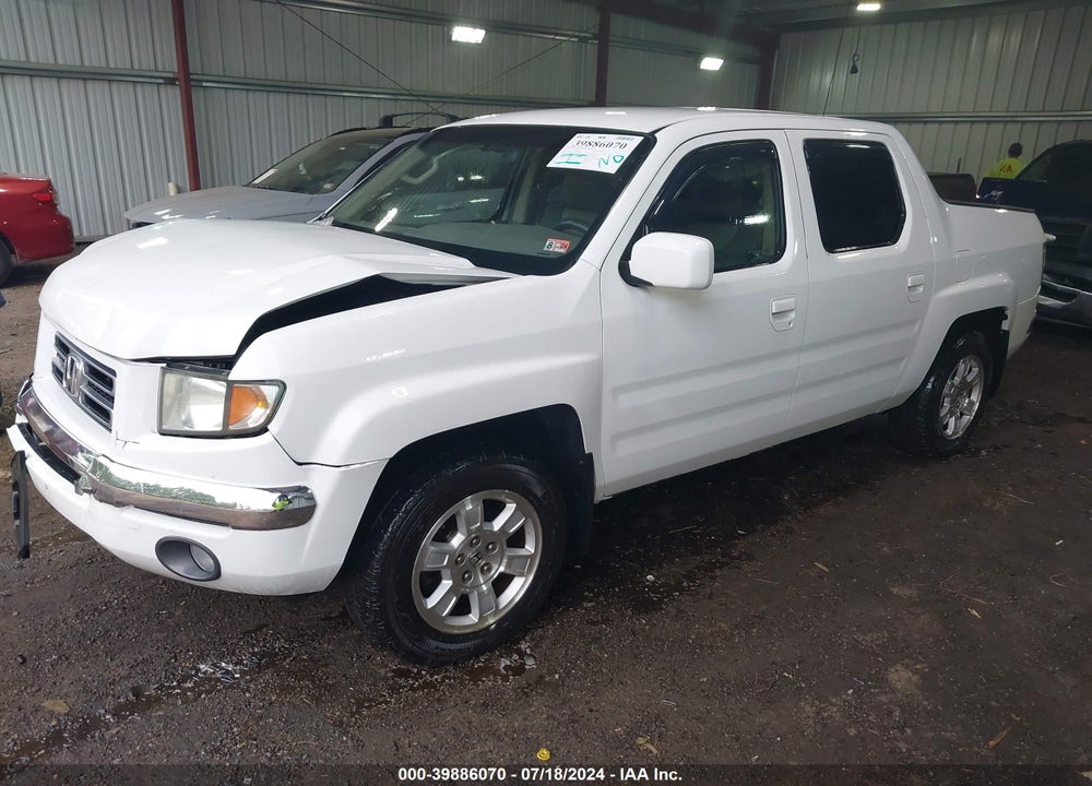 2007 HONDA RIDGELINE RTS VIN: 2HJYK16417H514096
