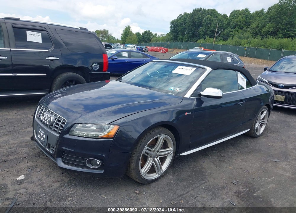 2012 AUDI S5 3.0 PREMIUM PLUS VIN: WAUCGAFH0CN005635