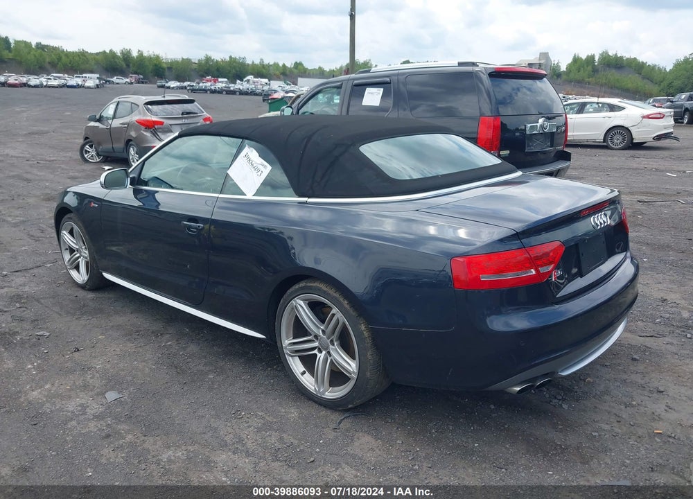2012 AUDI S5 3.0 PREMIUM PLUS VIN: WAUCGAFH0CN005635