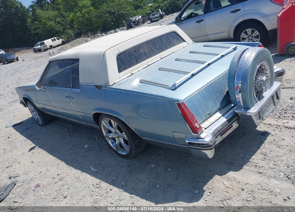 1985 CADILLAC ELDORADO VIN: 1G6EL5784FE620905