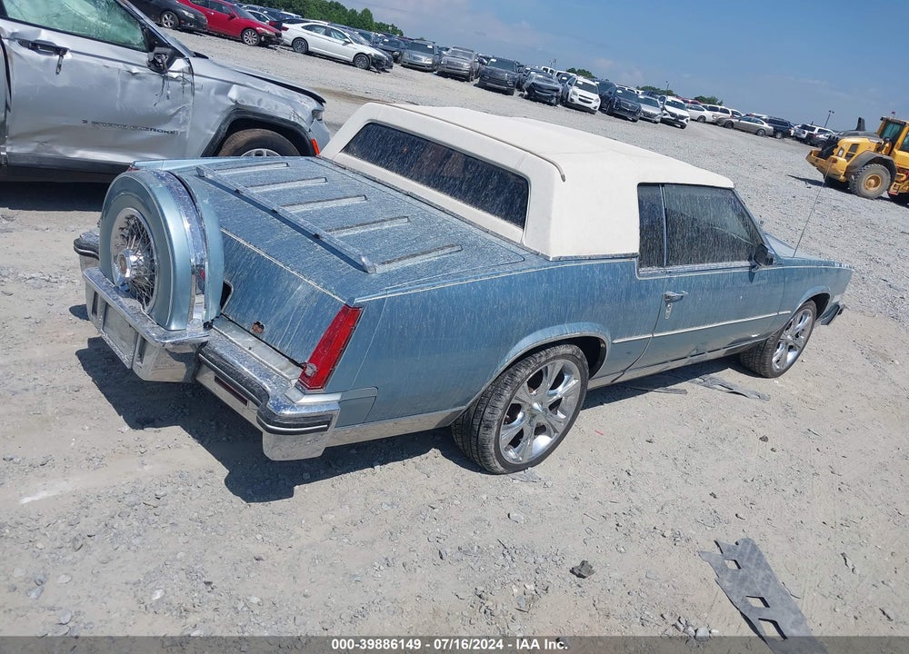 1985 CADILLAC ELDORADO VIN: 1G6EL5784FE620905