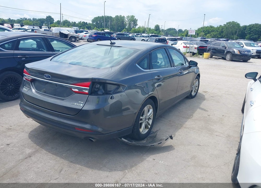 2018 FORD FUSION HYBRID SE VIN: 3FA6P0LU5JR149175